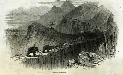 Att ta upp pistolerna, från "The Illustrated London News", 15 augusti 1846